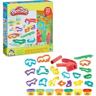 Play-Doh: 20-dielová zvieratková sada na modelovanie so 7 nádobkami farebnej plastelíny - Hasbro