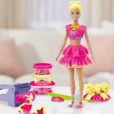 Play-Doh: Barbie kučery a mašle plastelínová súprava - Hasbro obrázok 3