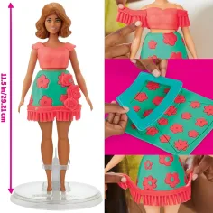 Play-Doh: Barbie kvetinové vzory a strapce modelovacia súprava - Hasbro obrázok 2