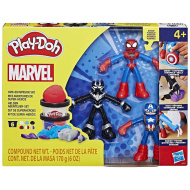 Play-Doh: Marvel Hrdinské dobrodružstvá – plastelínová súprava so 3 figúrkami - Hasbro