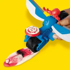 Play-Doh: Marvel Kapitán Amerika Moto Slicer hracia súprava - Hasbro obrázok 4