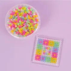 PlayBox: 5mm MIDI zažehľovacie korálky 1000ks v bledých priehľadných farbách obrázok 2