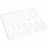 PlayBox: 5mm MIDI žehliace korálky podložka s písmenami, číslami a symbolmi, balenie 5 ks