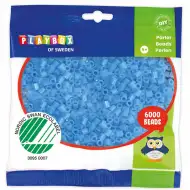 PlayBox: 5mm MIDI žehliace korálky svetlomodrej farby v balení 6000 ks.