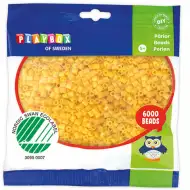 PlayBox: 5mm MIDI žehliace korálky v žltej farbe, balenie 6000 ks.