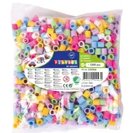 PlayBox: 9mm XL MAXI pastelné zažehľovacie korálky, balenie 1000 ks