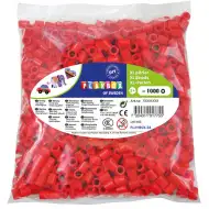 PlayBox: 9mm XL MAXI zažehlovacie korálky 1000 ks balenie v červenej farbe