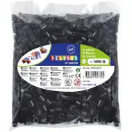 PlayBox: 9mm XL MAXI zažehlovacie korálky 1000 ks balenie v čiernej farbe