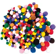 PlayBox: Balík 525 ks Pom-Pom v základných farbách