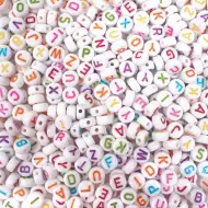 PlayBox: Biela okrúhla perleťová sada korálok 750 ks