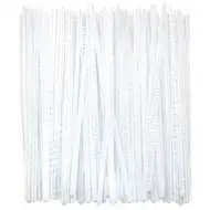 PlayBox: Biele chenilkové vlákna, sada 100 ks