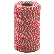PlayBox: Červeno-biela bavlnená priadza 100m