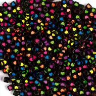 PlayBox: Čierny plastový súprava korálok srdiečkových 300 ks
