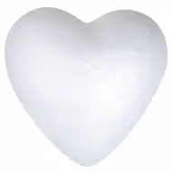 PlayBox: Dekoračné polystyrénové srdce 10 cm 1 ks