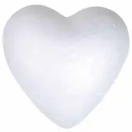 PlayBox: Dekoračné polystyrénové srdce 50mm, balenie 25 ks