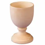 PlayBox: Dekorovateľný držiak na vajíčka z prírodného dreva, priemer 42 mm, výška 65 mm, balenie 10 ks.