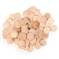 PlayBox: Drevené gombíky s priemerom 25 mm, sada 100 ks.