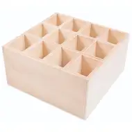 PlayBox: Drevený držiak na ceruzky s 12 priehradkami