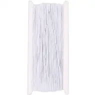 PlayBox: Elastická biela šnúra 50 metrový kotúč s hrúbkou 1 mm