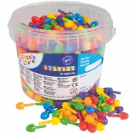 PlayBox: Farebná malá mozaika, sada 125 kusov, priemer 1 cm