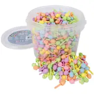 PlayBox: Farebná mozaika 10 mm kolíky, sada 700 ks v vedre