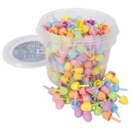 PlayBox: Farebná mozaika, 15 mm kolíčky, 350-dielna sada v vedre