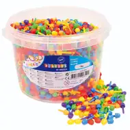 PlayBox: Farebná mozaika gombíky 2700 ks v sade, priemer 1 cm