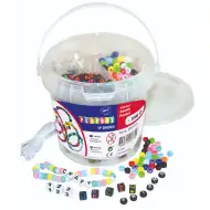 PlayBox: Farebné a písmenkové 1000 ks súpravy na varenie korálok v krabici