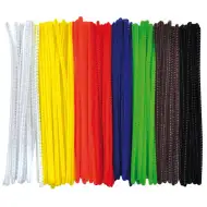 PlayBox: Farebné čenilové drôty, sada 100 ks, 0,3x15 cm