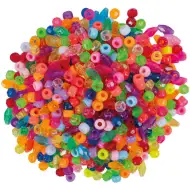 PlayBox: Farebné korálky rôznych tvarov, balenie 5300 ks