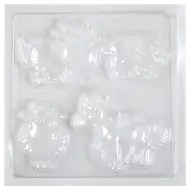 PlayBox: Forma na odlievanie zvierat z farmy z gipsu 17x17cm