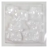 PlayBox: Forma na odtlačky zvierat z omietky 17x17cm