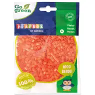 PlayBox: Go Green 5mm MIDI žehliace korálky, 1000 ks, oranžová farba