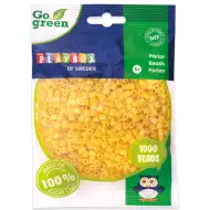 PlayBox: Go Green 5mm MIDI žehliace korálky, 1000 ks, žltá farba