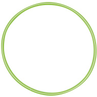 PlayBox: Hula hoop 60 cm v zelenej farbe