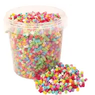 PlayBox: Kreatívne farebné zažehľovacie korálky MIDI 5 mm v vedre, sada 5000 kusov