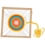 PlayBox: Kruhový tkaný rám na tkanie 23x23cm