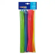 PlayBox: Neónové farby chenillových drôtikov 50 ks 6 mm