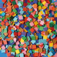 PlayBox: Papierový mozaik v základných farbách, sada 10000 ks, 10x10 mm