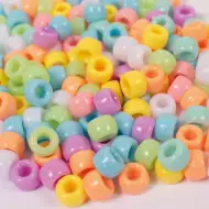 PlayBox: Pastelové 9mm korálky v sade 1000 kusov