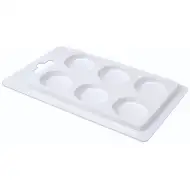 PlayBox: Prázdna paleta na maľovanie pre 6 miest s 30mm diskami, sada 6 kusov