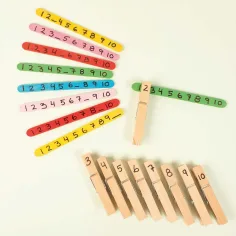 PlayBox: Prírodné drevené dekoračné štipce 74mm, balenie 24 kusov obrázok 3
