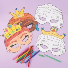 PlayBox: Sada 12 papierových masiek princezien obrázok 3