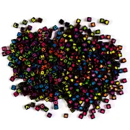 PlayBox: Sada čiernych perličiek s písmenami, 600 kusov