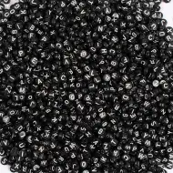 PlayBox: Sada čiernych plastových korálok na navliekanie, 500 ks.