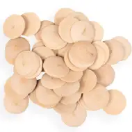 PlayBox: Sada drevených gombíkov s priemerom 60 mm, 50 ks