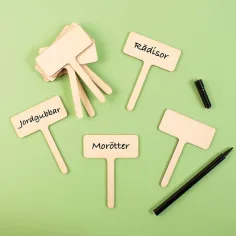 PlayBox: Sada drevených označovacích tabuliek na výsadbu, 10 ks obrázok 2