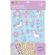 PlayBox: Sada mega nálepiek s motívom jednorožca - 500 ks