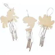 PlayBox: Sada na výrobu zvieracích veterných zvončekov, 12 kusov