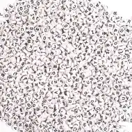 PlayBox: Sada okrúhlych bielo-čiernych korálok, 500 kusov